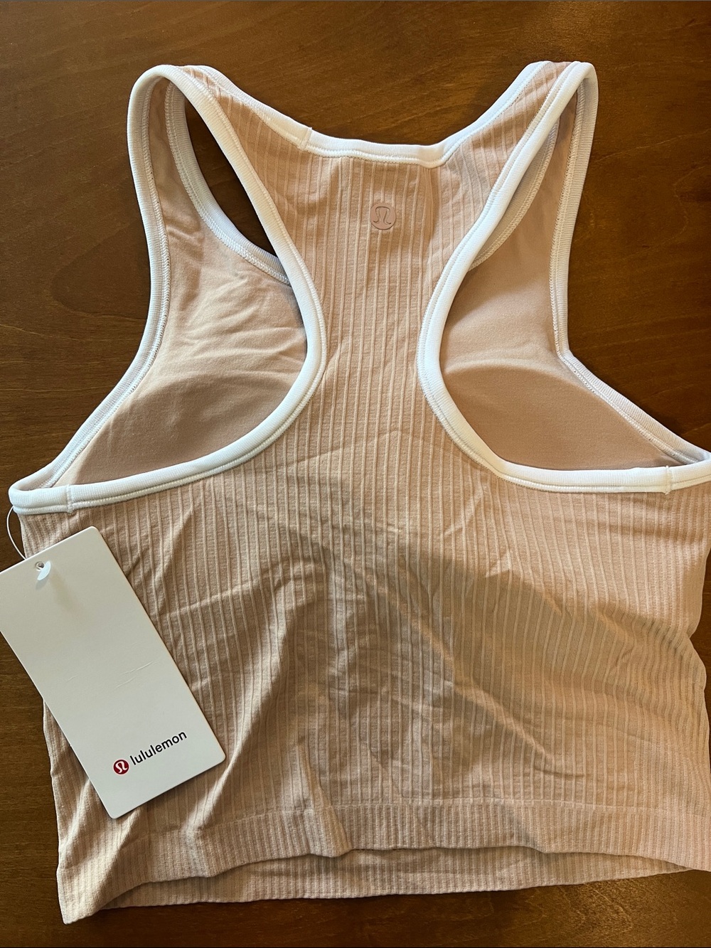 Lululemon Cream White Ebb To Street High Neck Racerback Tank Size 6 NWT - Picture 6 of 6